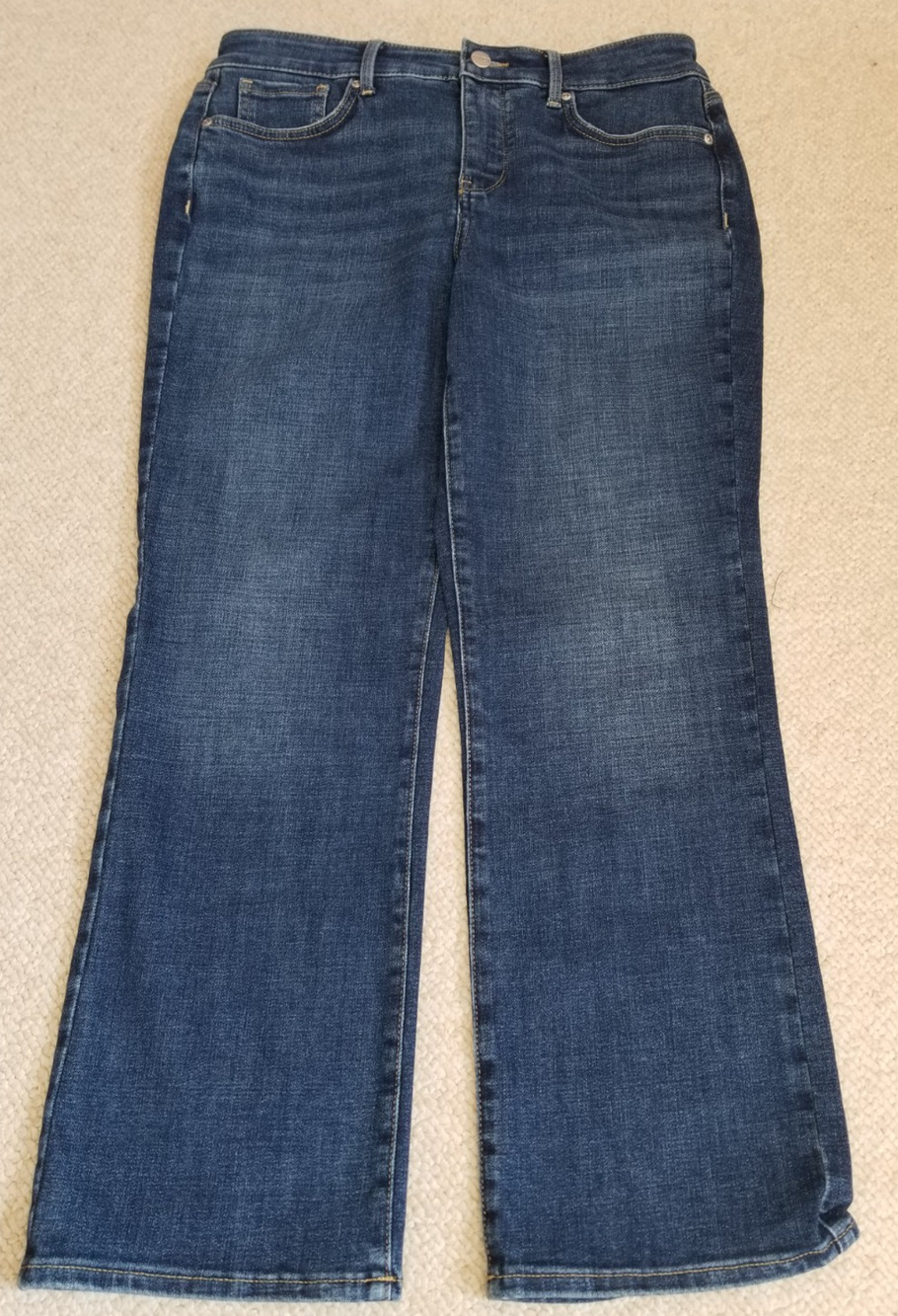 Womens Jeans-NYDJ-NOT YOUR DAUGHTER'S JEANS-blue strtch denim Marilyn Straight-8
